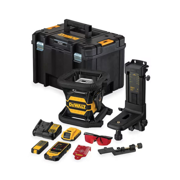 DeWalt 18V Rotationslaser Rot mit 1x 2 Ah Akku, Ladegerät und Koffer