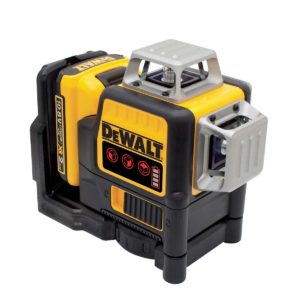 Dewalt 10,8V/12V Multilinienlaser 3x360°, rot mit 1x 2 Ah Akku, Ladegerät und Koffer