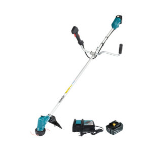 Makita 18V Akku-Rasentrimmer LXT mit 2x 5 Ah Akkus und Ladegerät