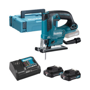 Makita 12V Akku-Pendelhubstichsäge CXT mit 2x 2Ah Akkus, Ladegerät und Koffer