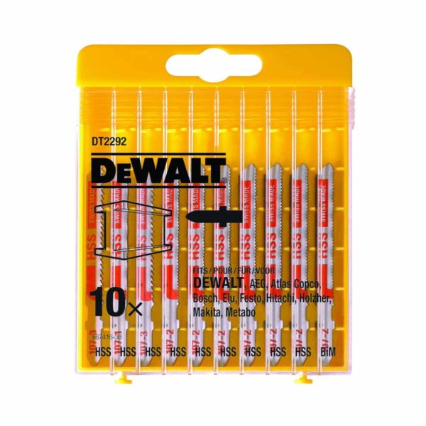 DeWalt Stichsaegeblaetter-Set 10-tlg. Metall