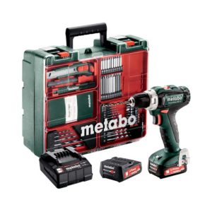 Metabo 12V PowerMaxx BS 12 Akku-Bohrschrauber mit 2x 2Ah Akkus, Ladegerät und Koffer