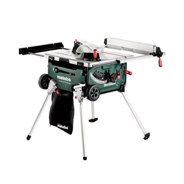 Metabo 18V TS 36-18 LTX BL 254 Akku-Tischkreissäge mit Untergestell und Trolleyfunktion